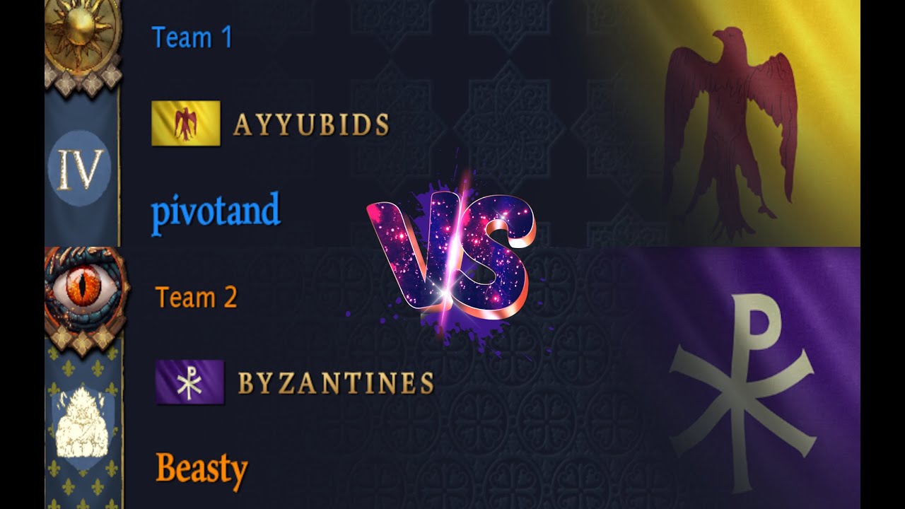(AoE4 Ayyubids vs Byzantine)  3DAnotand vs Beasty
