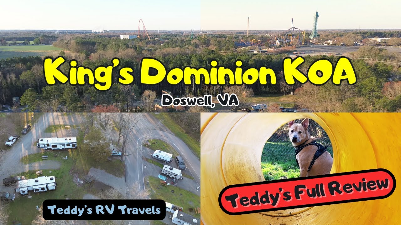 Camping at King's Dominion KOA: Take a Tour with Teddy!