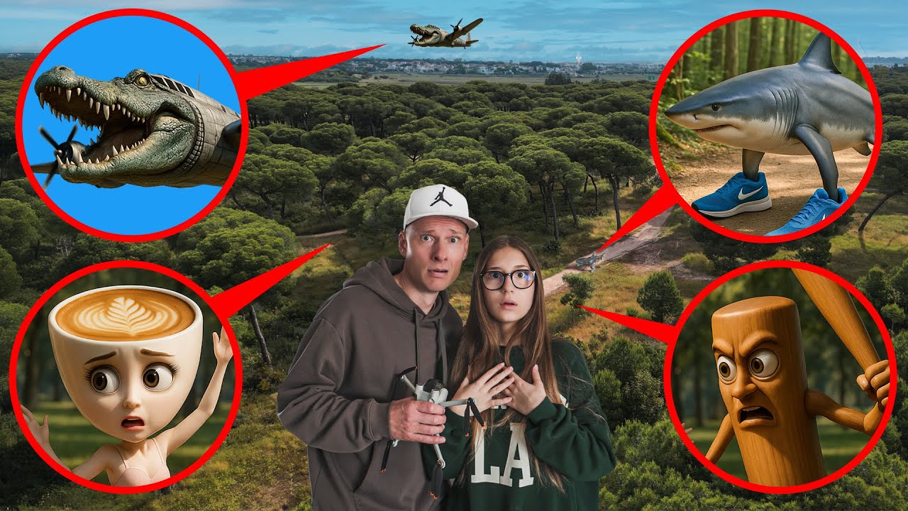 &iexcl;Mi dron grab&oacute; a los memes italianos m&aacute;s locos! | Arina Dance Stories