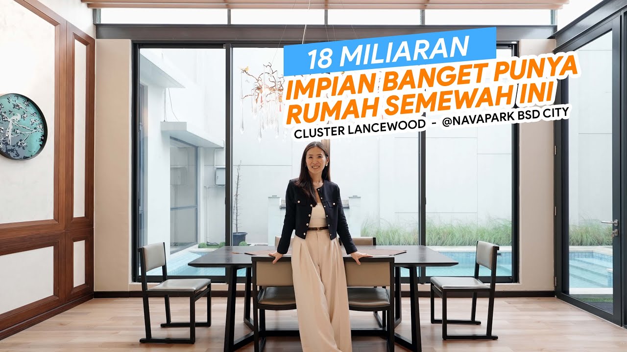 Rumah Navapark Lancewood 12x28 furnished with pool hanya 18M. Eps 561