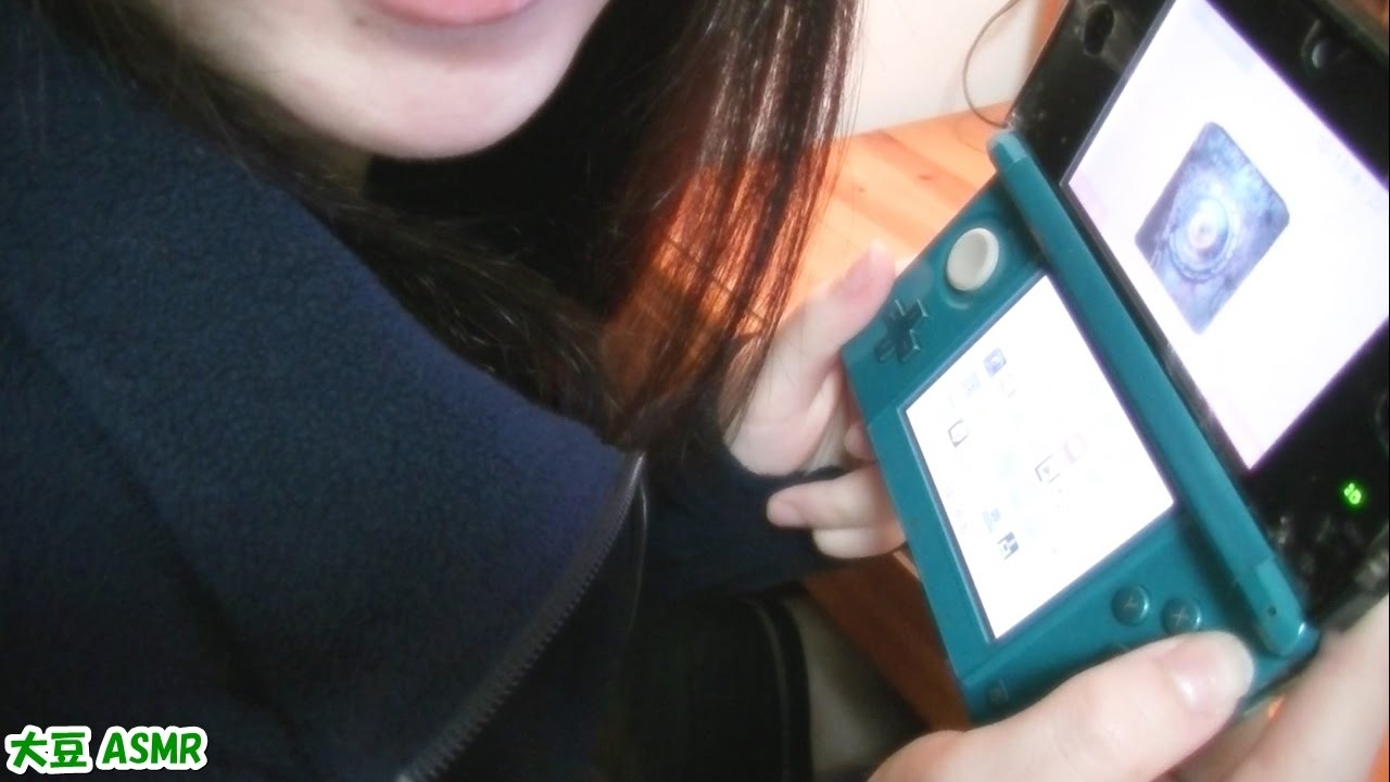 【ASMR】ゲームで遊ぶ(囁き) *Playing 3DS(Button Sounds/Whisper)* 【音フェチ】