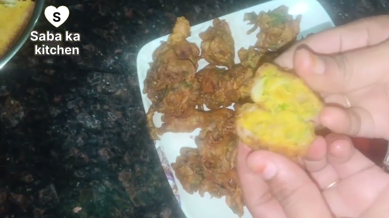 Palak Pyaaz Ki Pakodi😋Palak ki Pakodi Kaise Banate Hain Saba Ka Kitchen 