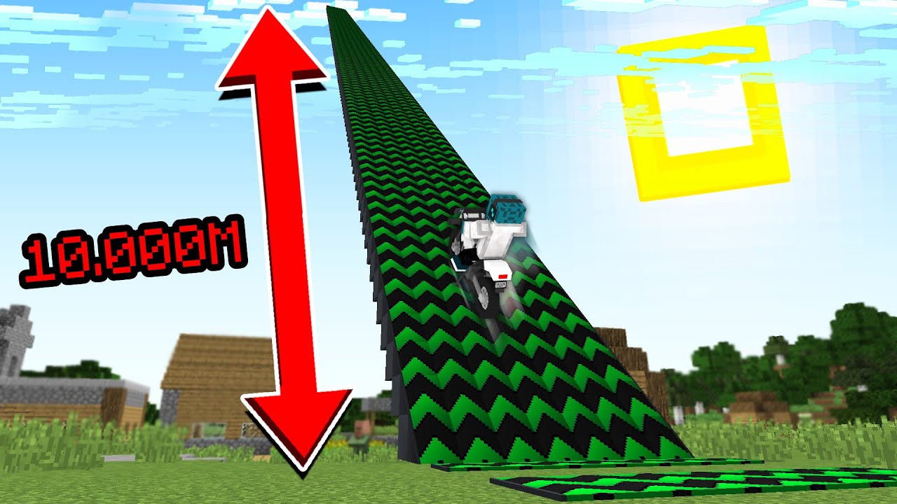 TESTUJU NEJVĚTŠÍ RAMPU DO NEBES V MINECRAFTU!