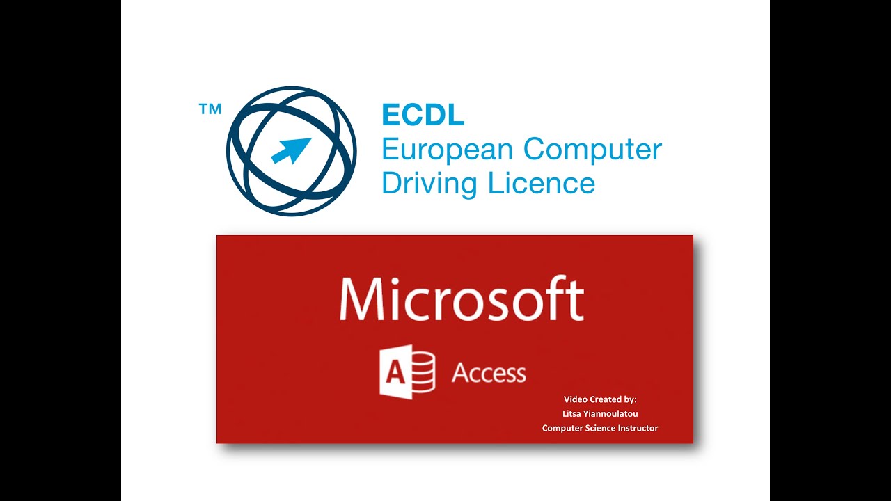 ECDL MICROSOFT ACCESS TEST1 PART#B