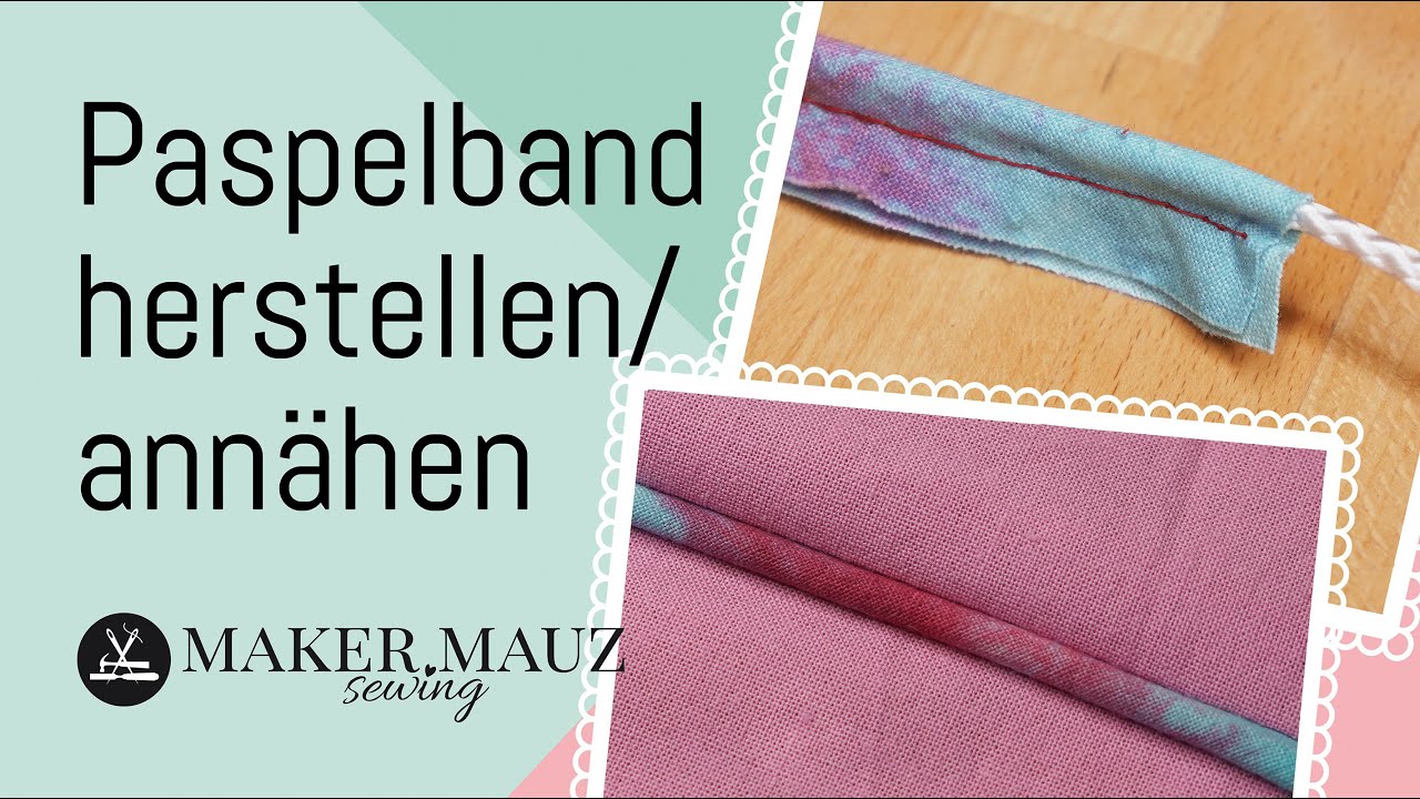 Paspelband herstellen und annähen - DIY Tutorial