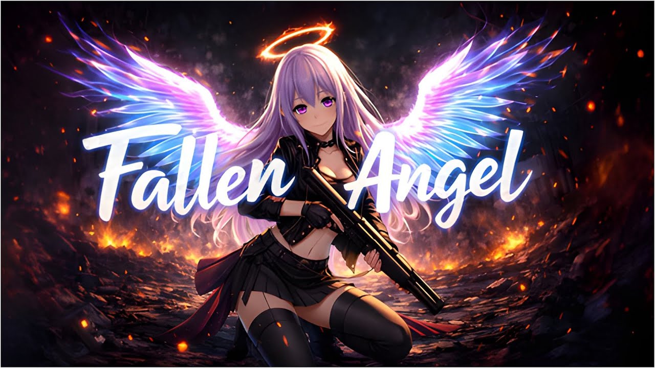 Nightcore ✞ Dark ✞ ➾ Fallen Angel (Lyrics)