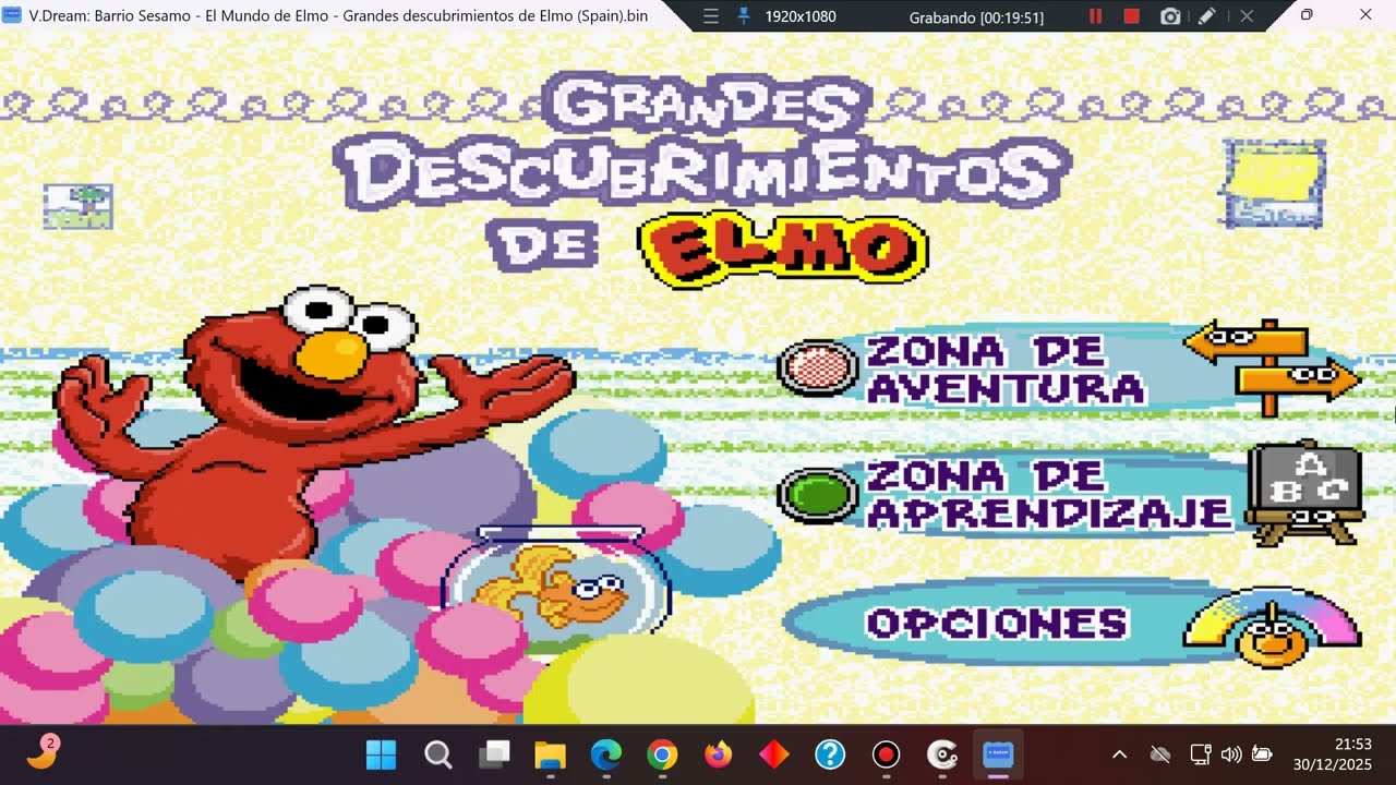 Barrio Sesamo El Mundo De Elmo Grandes Descubrimientos De Elmo V.Smile VTech V.Dream Emulador Win 11
