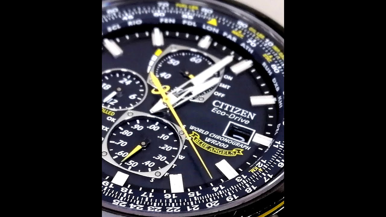 Reloj Citizen AT8020-54L "Blue Angels" Eco Drive (No Más Pilas) RADIOCONTROLADO, 200 metros