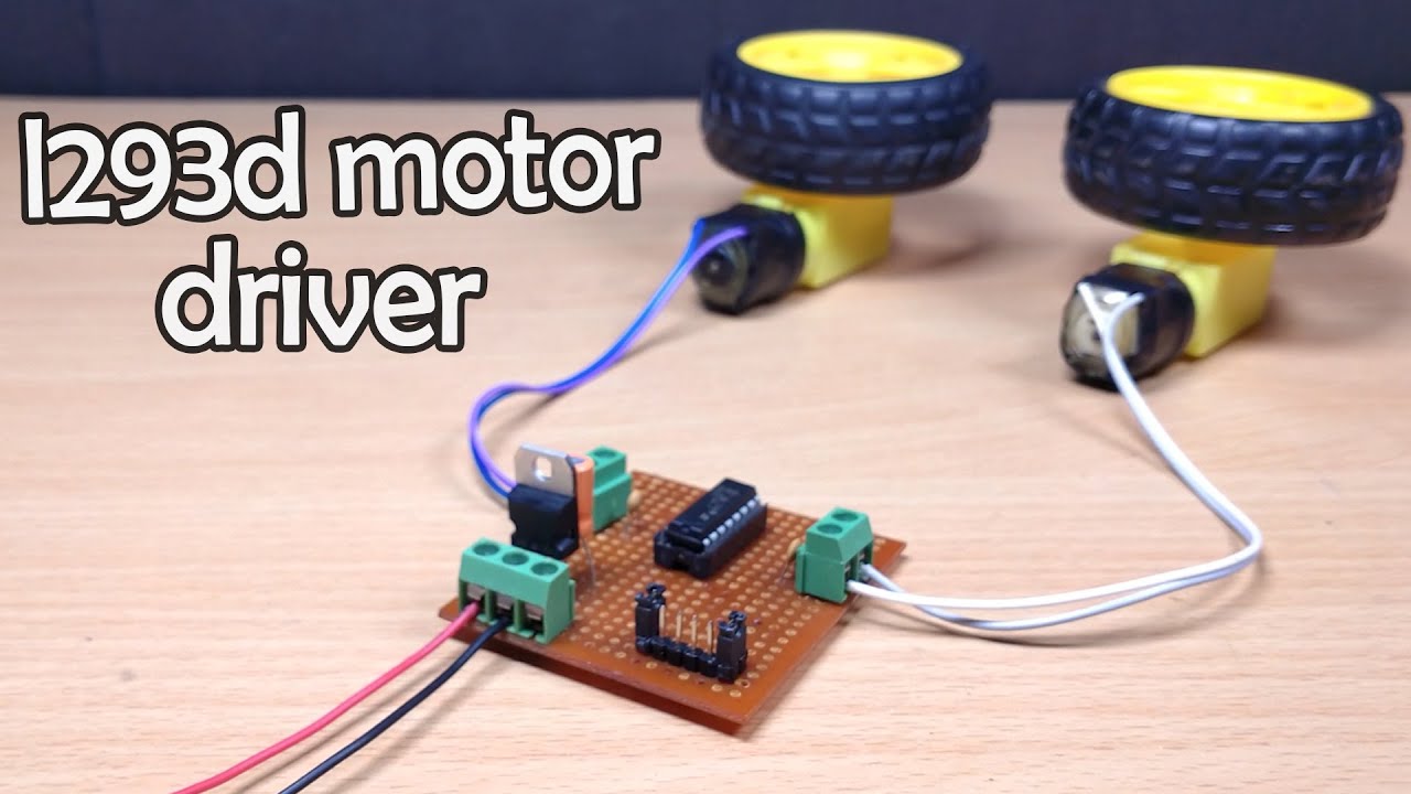 How to make l293d motor driver || L293D IC || explained