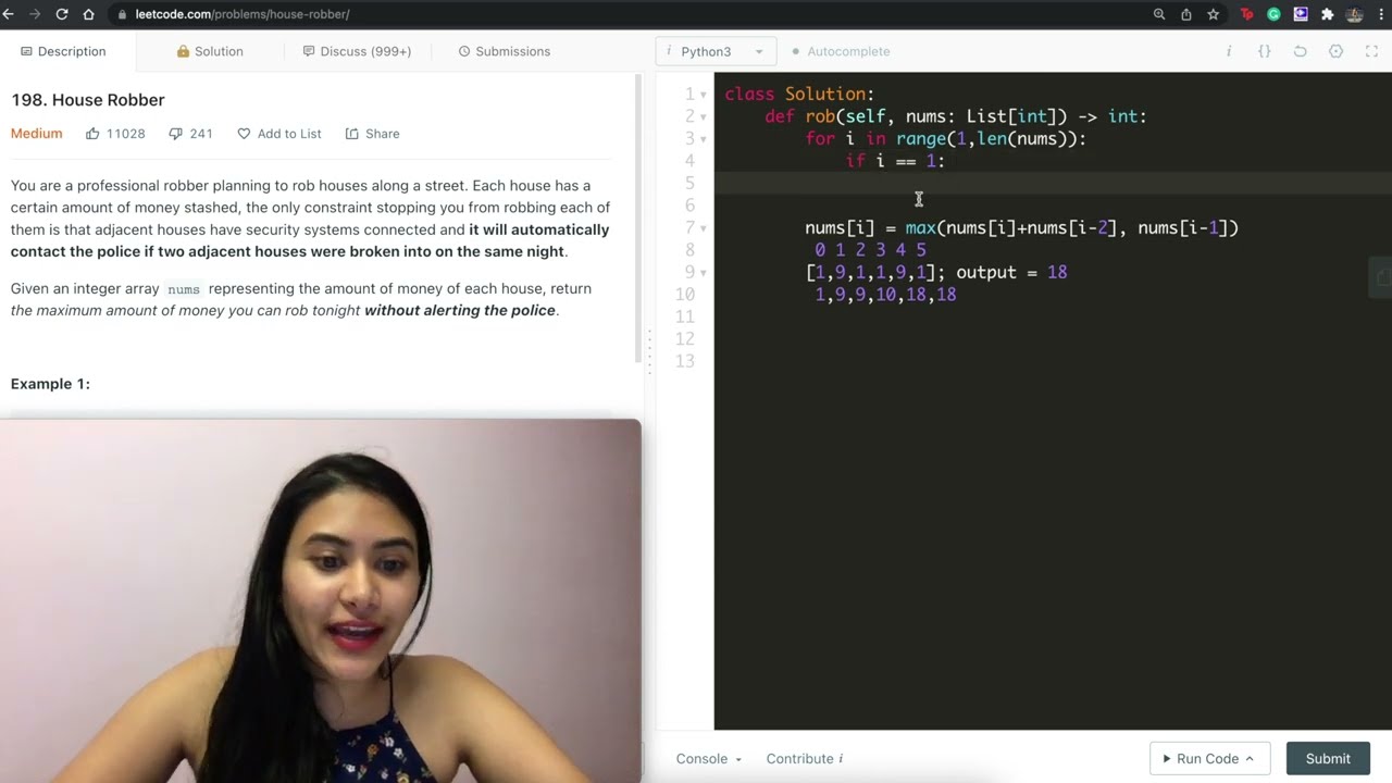 House Robber - LeetCode 198 - Python (Dynamic Programming)