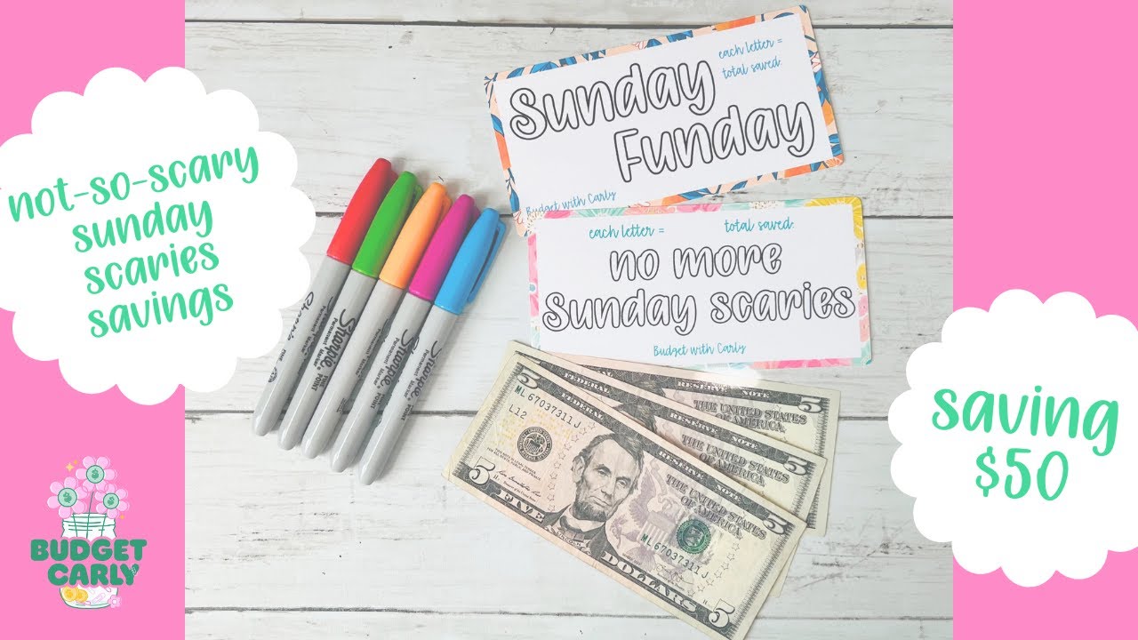New Series | Not-So-Scary Sunday Scaries Savings | Saving $50 #savingmoney #cashstuffing