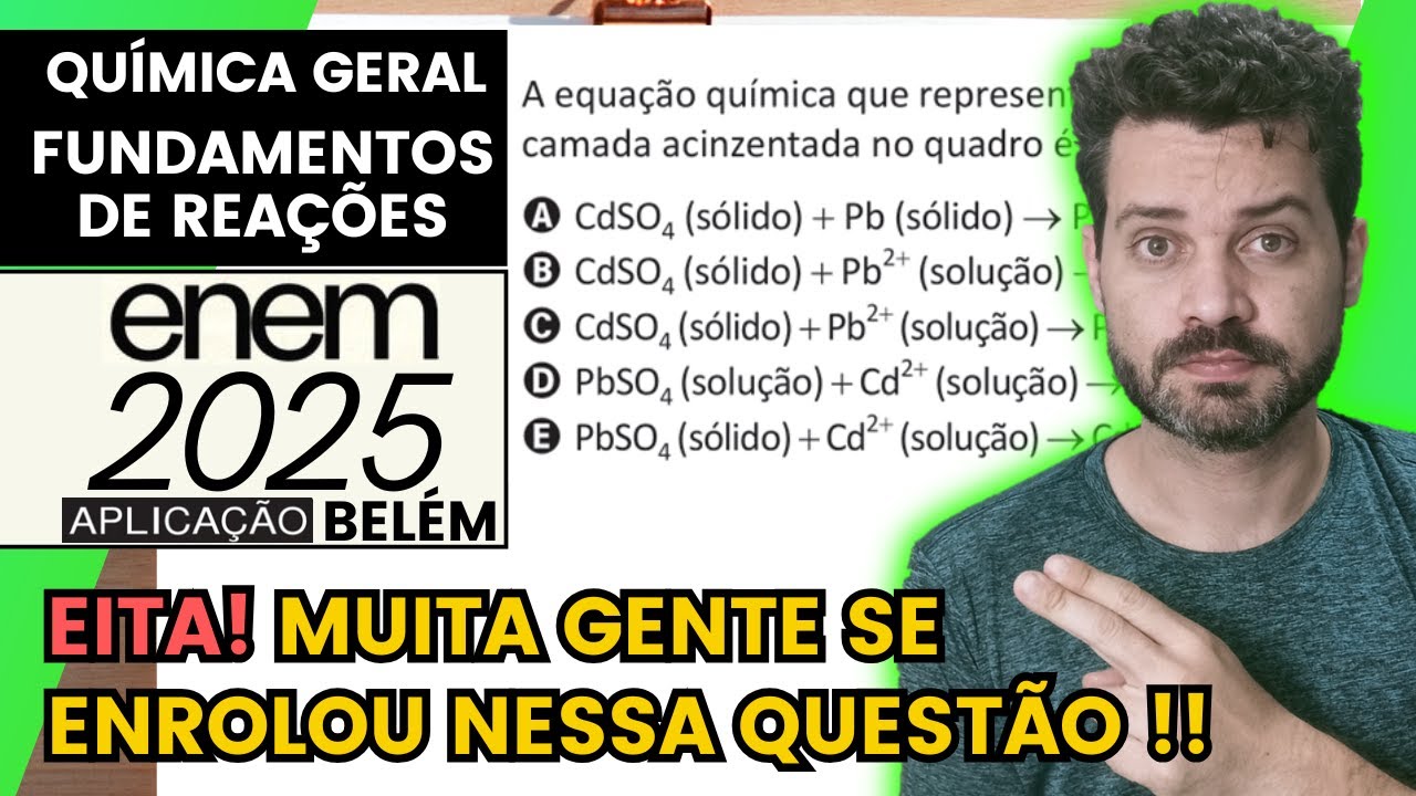 ✏️ENEM 2025 BELÉM | Descobriu-se a provável causa da alteração de cores do quadro Flores em um vaso