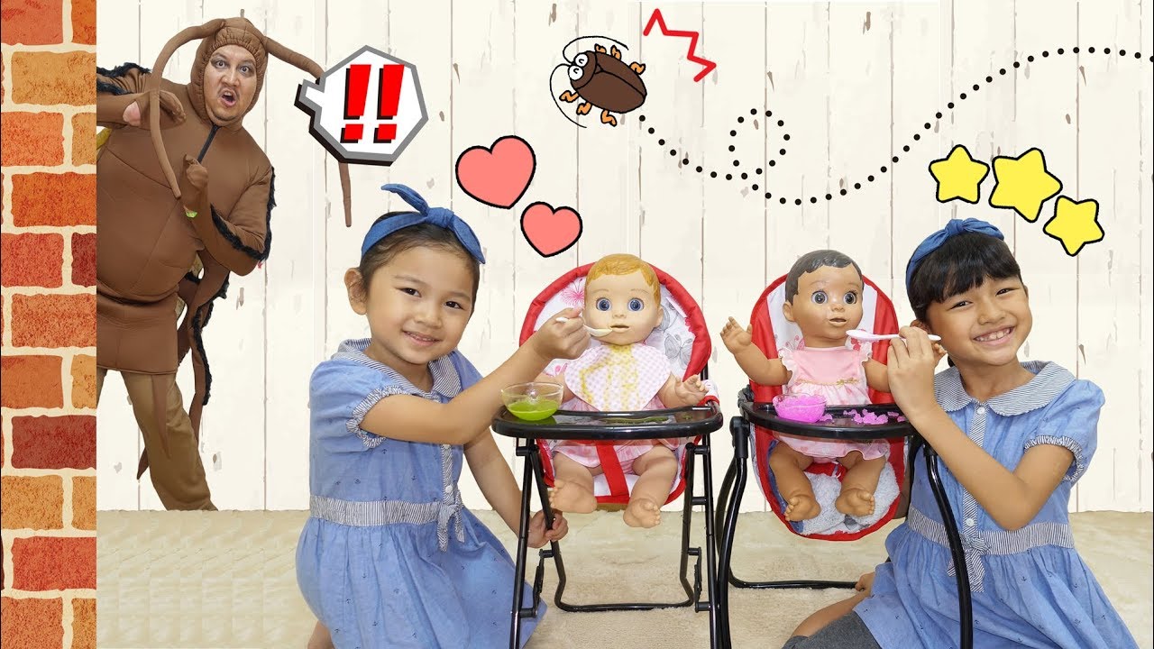 ごっこ遊び☆ごはんの後片付けはちゃんとしよう！赤ちゃんのお世話♡ごっこ遊びhimawari-CH