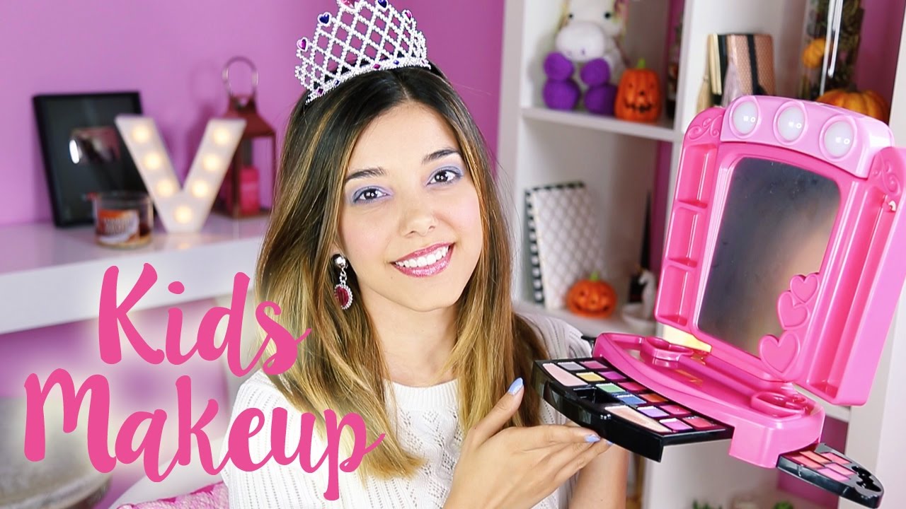 FULL FACE USING ONLY KIDS MAKEUP Challenge!