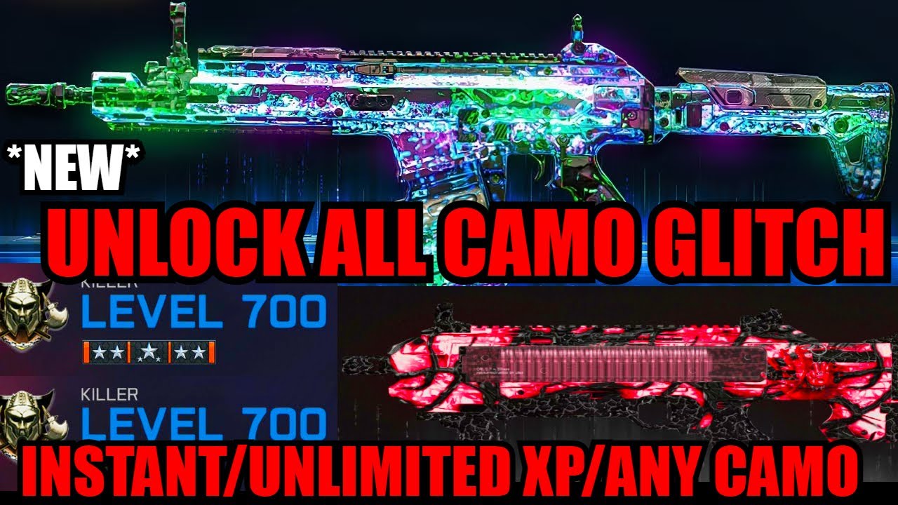 *NEW* INSTANT UNLOCK ALL CAMO GLITCH! UNLIMITED XP/LEVELS/CAMOS! BO7 GLITCHES! BO7 ZOMBIES GLITCH!