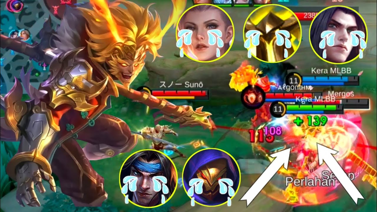 CARA SUN MENGOCEK HERO TEBAL SAMPAI KENA MENTAL (MOBILE LEGENDS) 