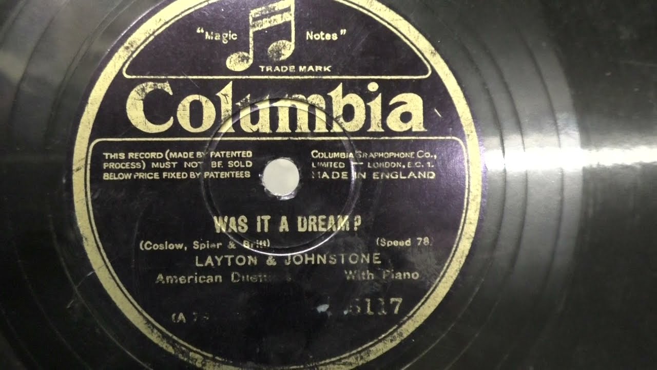 Layton and Johnstone: Was it a dream? (1928).