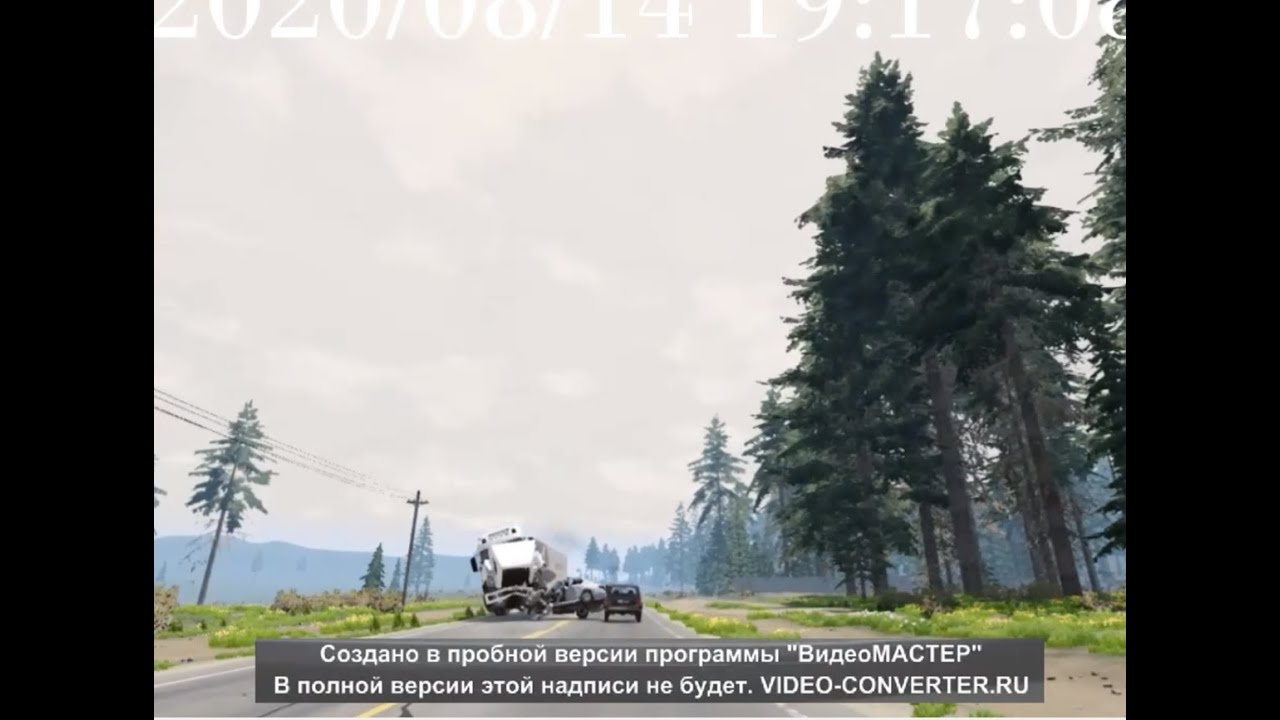 Аварии на видеорегистратор в BeamNG Drive #65/Dash cam car crashes in BeamNG Drive #65