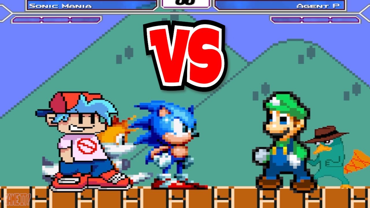 BOYFRIEND TEAM UP WITH SONIC MANIA VS MUGENS IN SURVIVAL MODE