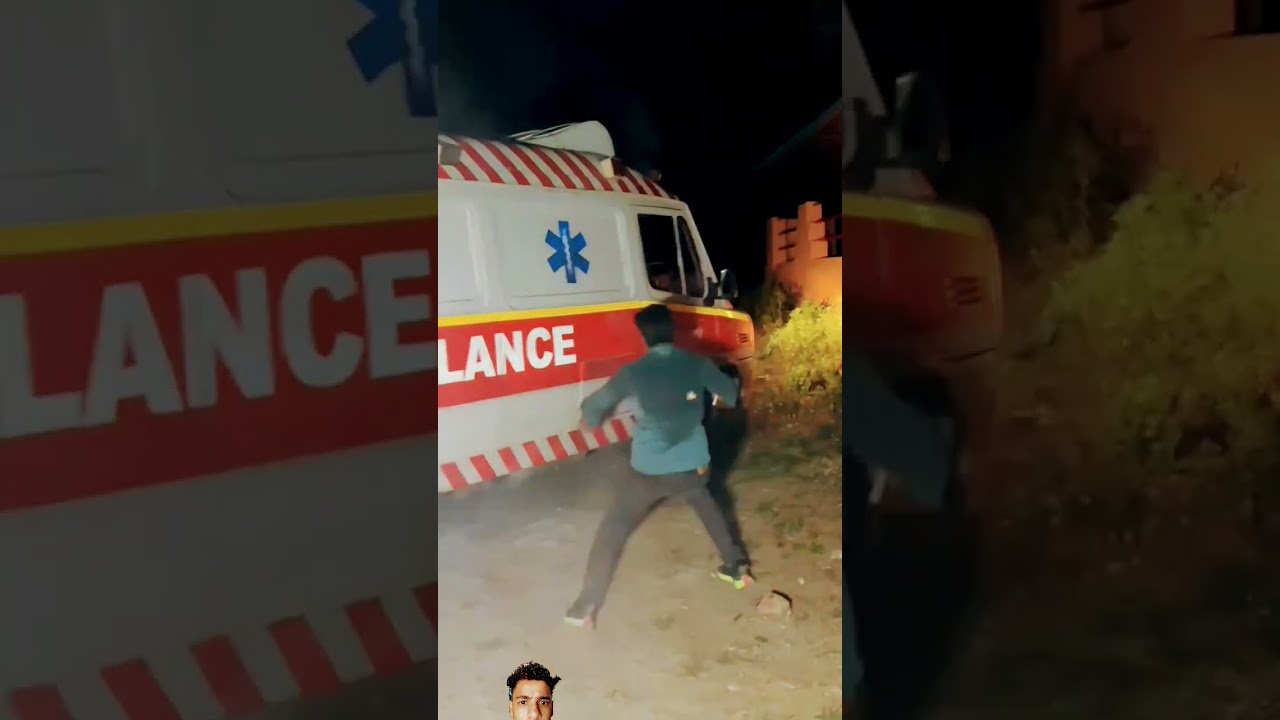 Ambulance par bhai 😦😯😮😦😯😮 #ambulance #bhoot