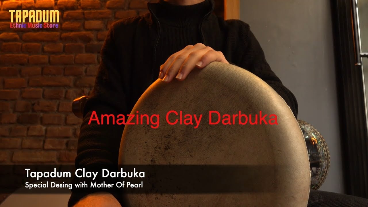 Tapadum Clay Darbuka With Mother Of Pearl  N.5