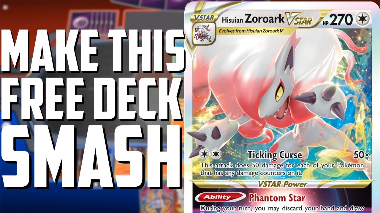 UPGRADE THE FREE ZOROARK VSTAR DECK! - (Pokemon TCG Deck List + Matches)
