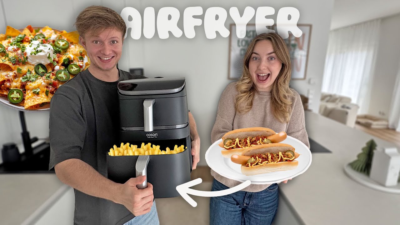 1 TAG nur aus HEIßLUFTFRITTEUSE essen ✨