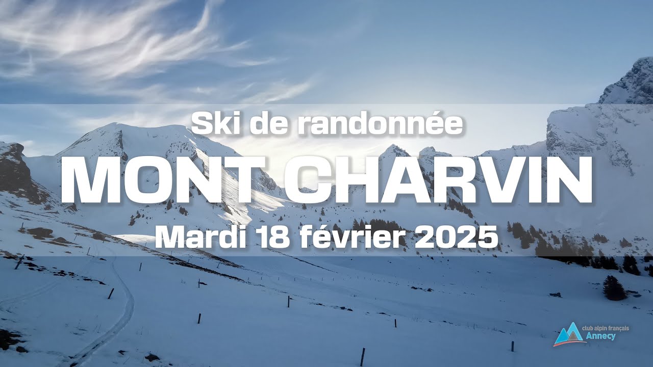 Ski de randonn&eacute;e au Mont Charvin - Annecy