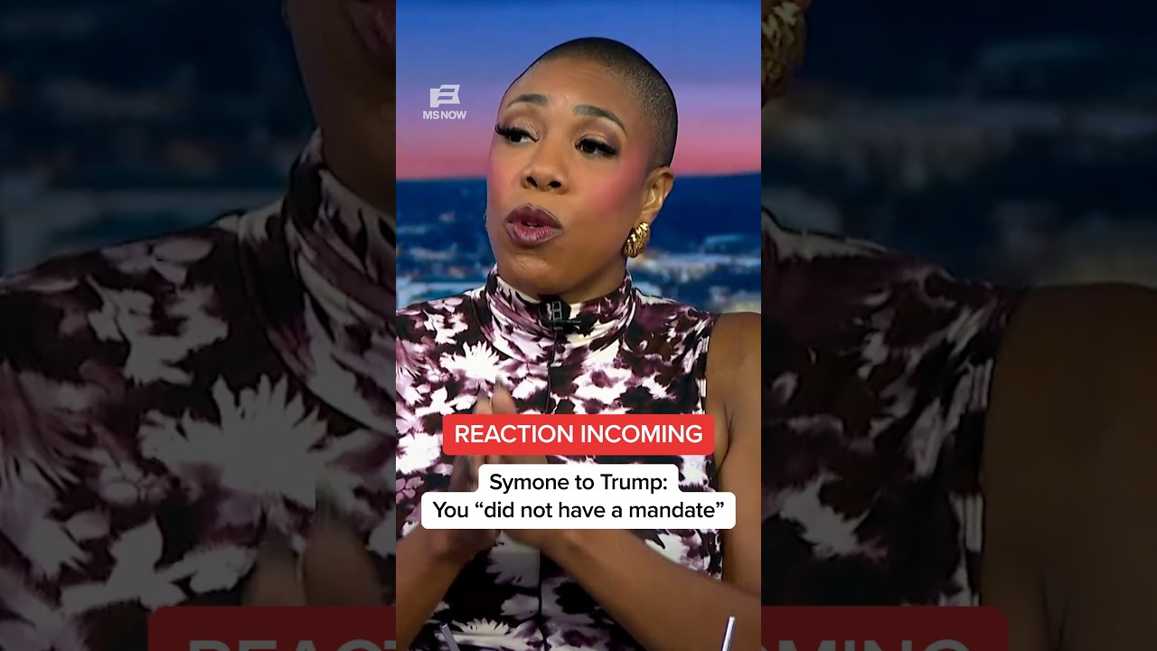 REACTION INCOMING: Symone to Trump: You 'did not have a mandate'
