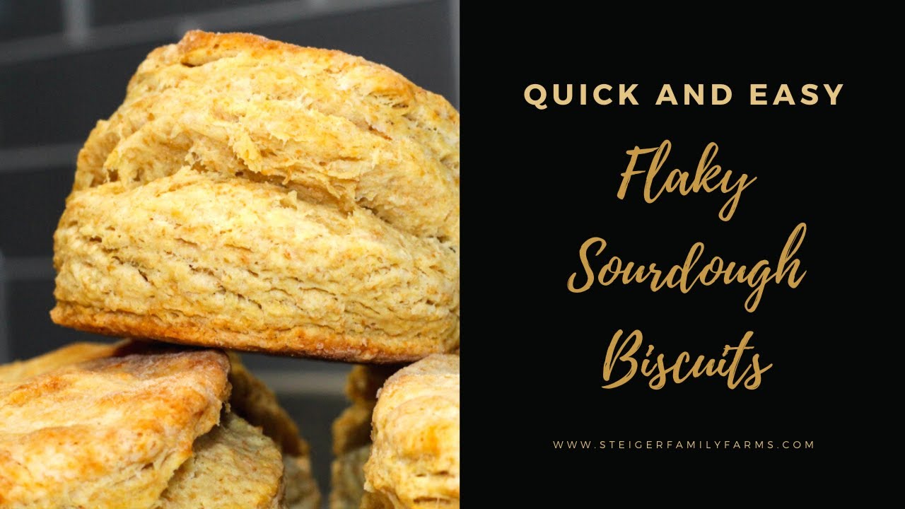 Quick and Easy Flaky Sourdough Biscuits
