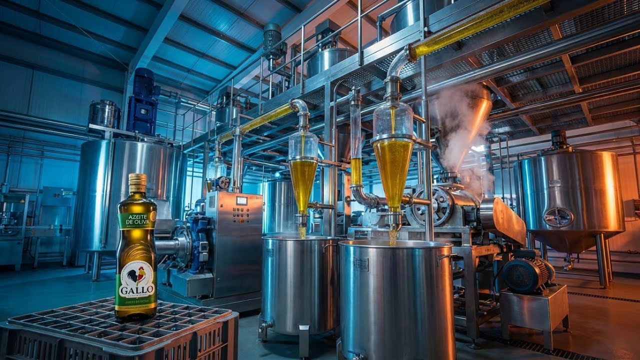 Você Não Faz Ideia de Como o AZEITE GALLO é Produzido | Fábrica de Alimentos