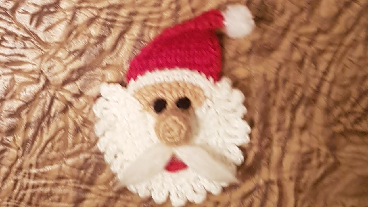 للكريسماس ..اسهل بابا نويل بالكروشيه للزينةhow to crochet santaclaus easy_ christmas