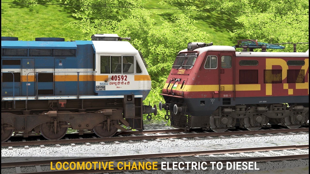 Electric to Diesel Locomotive Change | Train Simulator | Engine Coupling | Rail Road Games