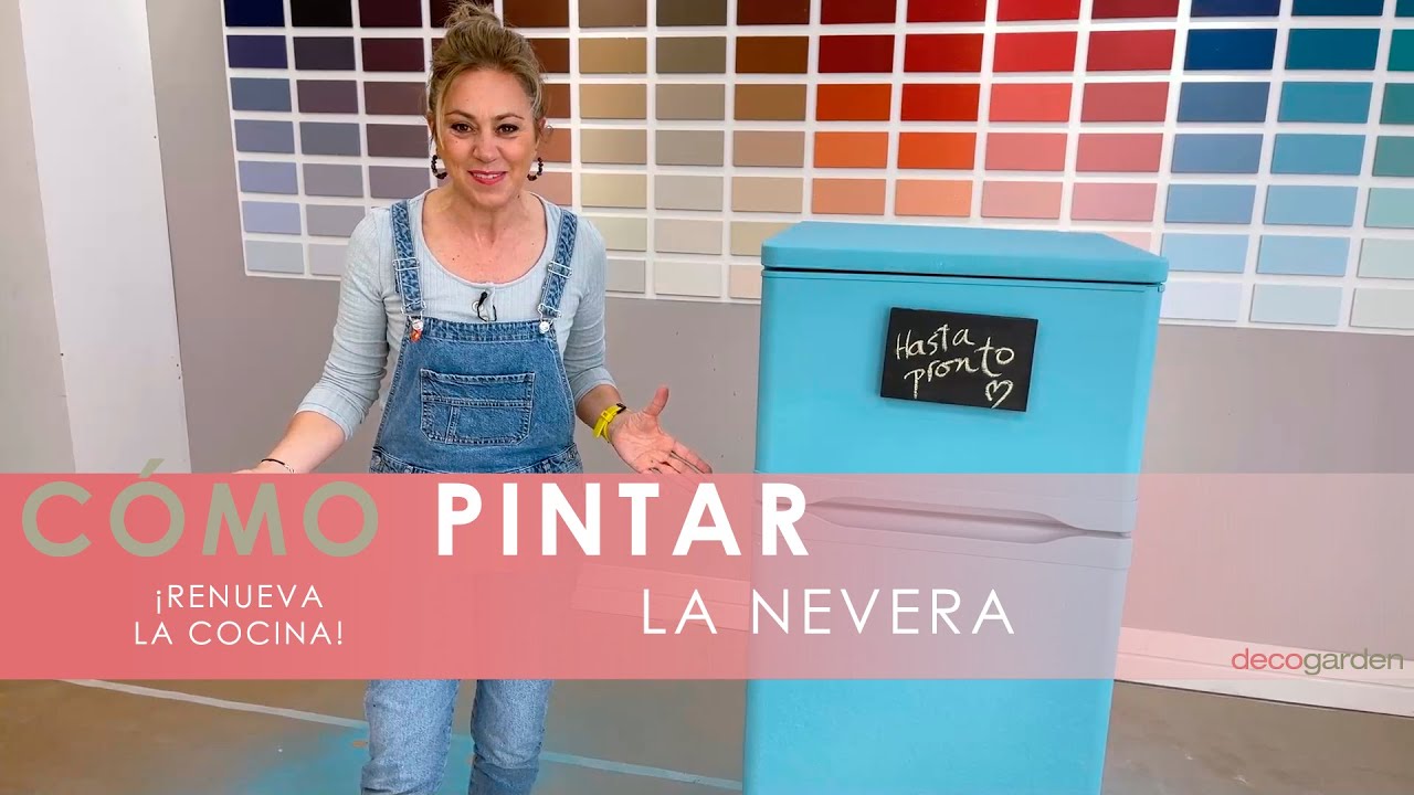 Cómo PINTAR la NEVERA 🎨​ Renueva tu cocina comenzando por el refrigerador ​​🍽️​🏡​​ Decogarden
