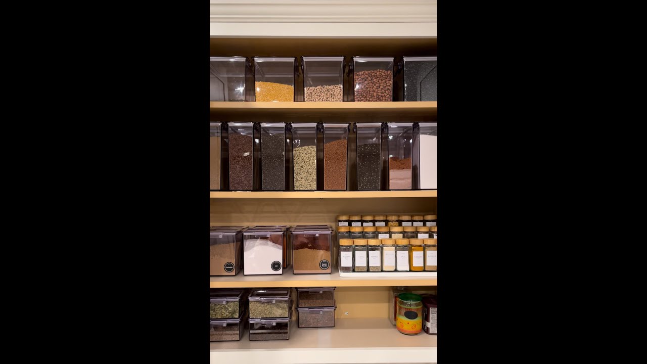 Kitchen Cabinet Restock With Me | Obsessed with these containers.