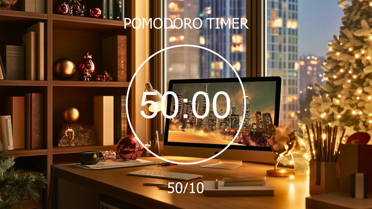50/10 Pomodoro ⭐️ Christmas Lofi Deep Focus Study/Work Concentration [chill lo-fi hip hop beats]