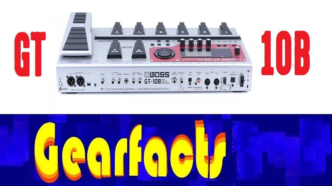 Boss GT-10B Bass multi effects pedal - played on BASS  8^O