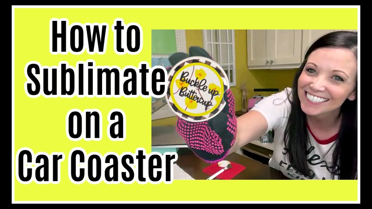 How to Sublimate a Car Coaster! Neoprene and Ceramic Coasters.