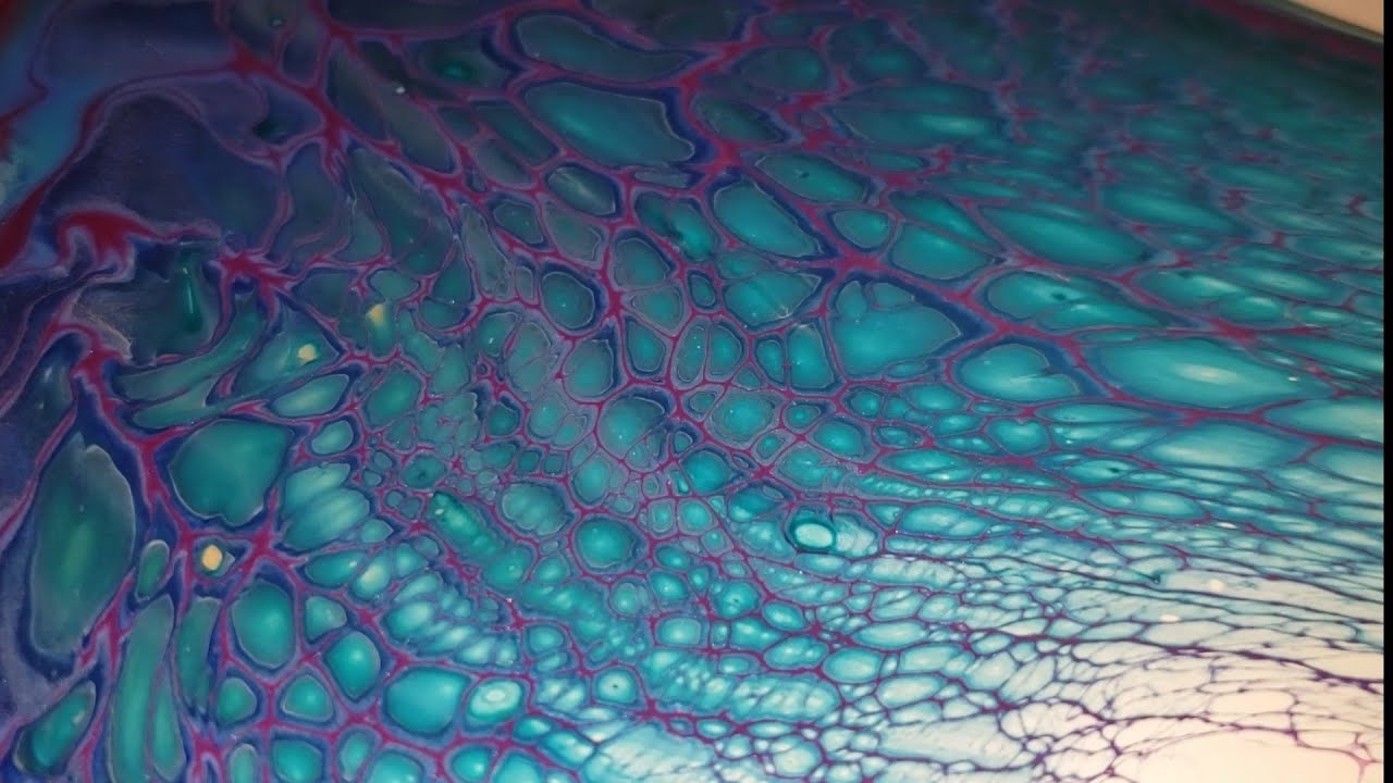 [276] The Violet Swipe! Acrylic Pour Swipe W/ Primary Elements #Swipe#Abstract#Tammyandersonart