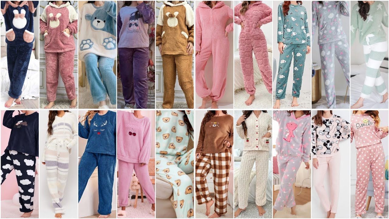 Winter Special Night Wear Suit Design Ideas for Girls 2025