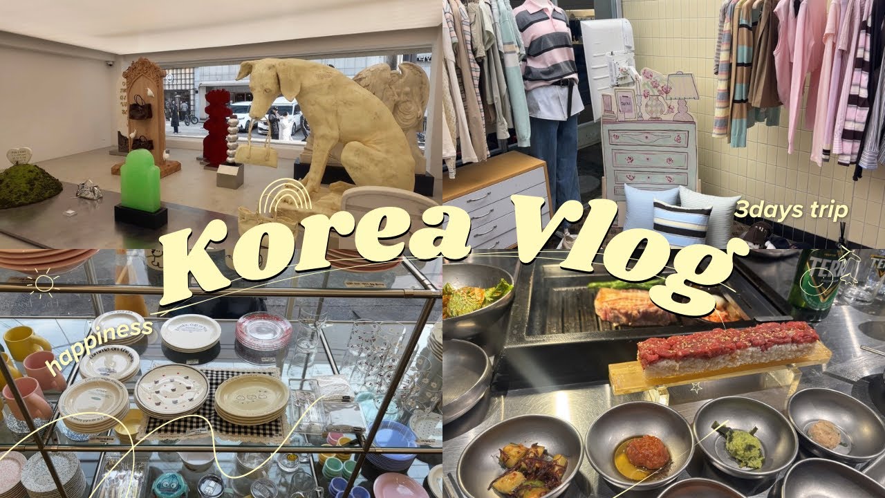 vlog | 韓国旅行 | Seoul | shopping | 雑貨屋さん | 韓国グルメ