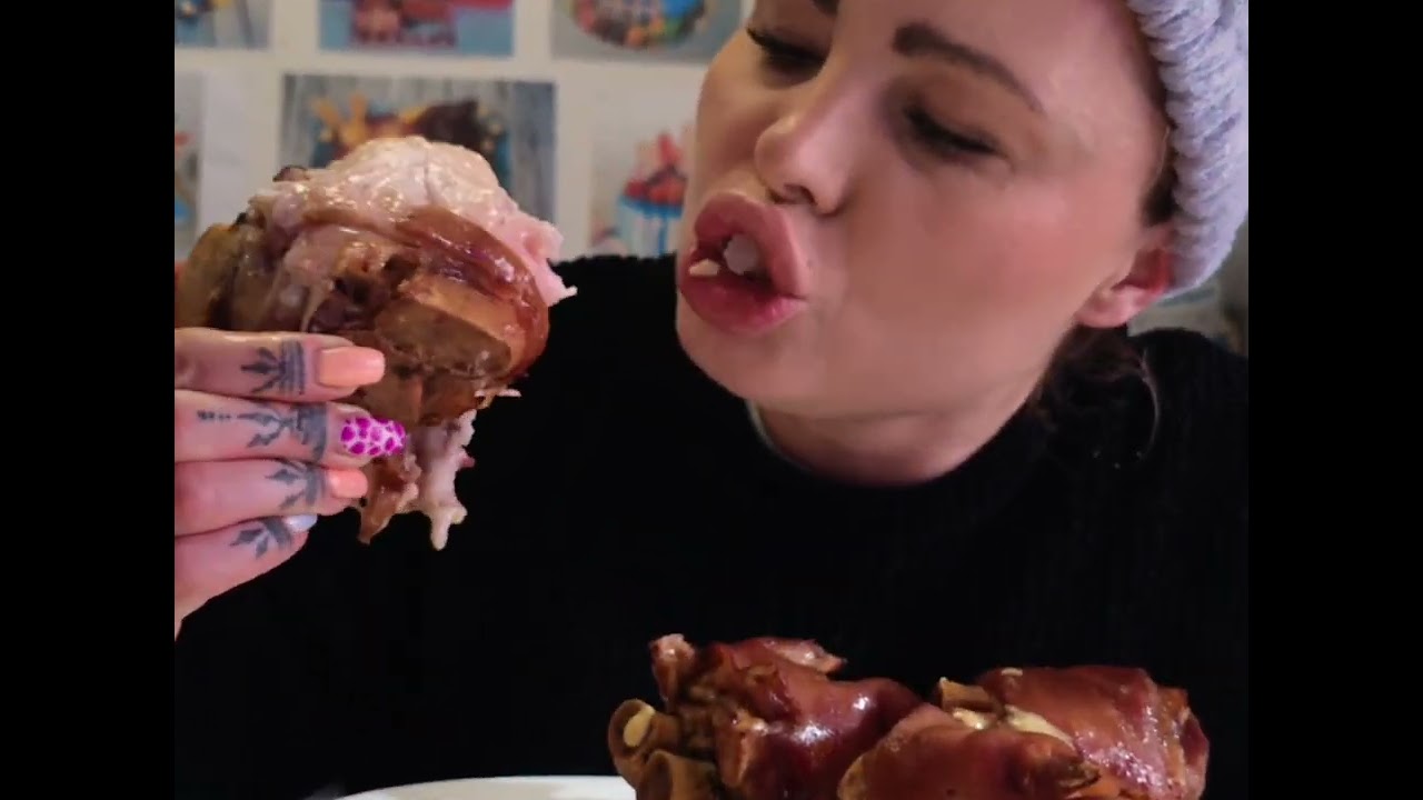 Pigs feet mukbang:) 