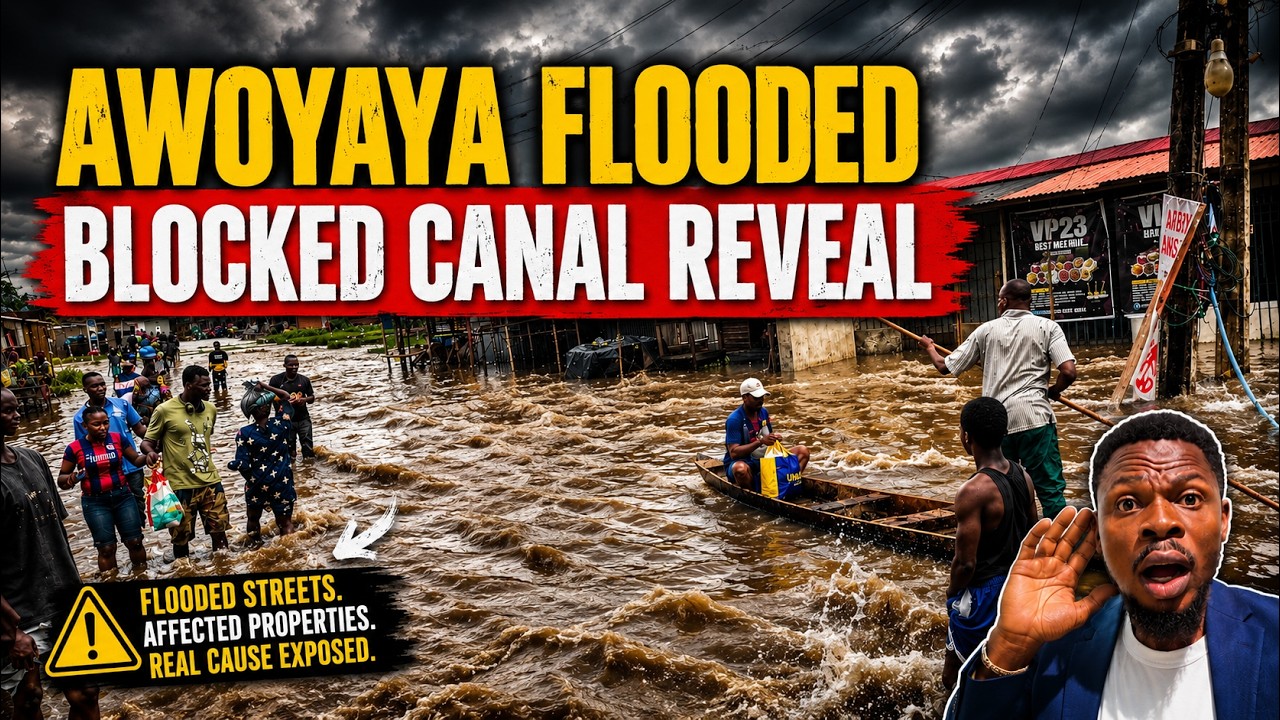 Awoyaya Gbetu Road Flood: Drone Footage Reveals BLOCKED CANAL | Ibeju Lekki Lagos