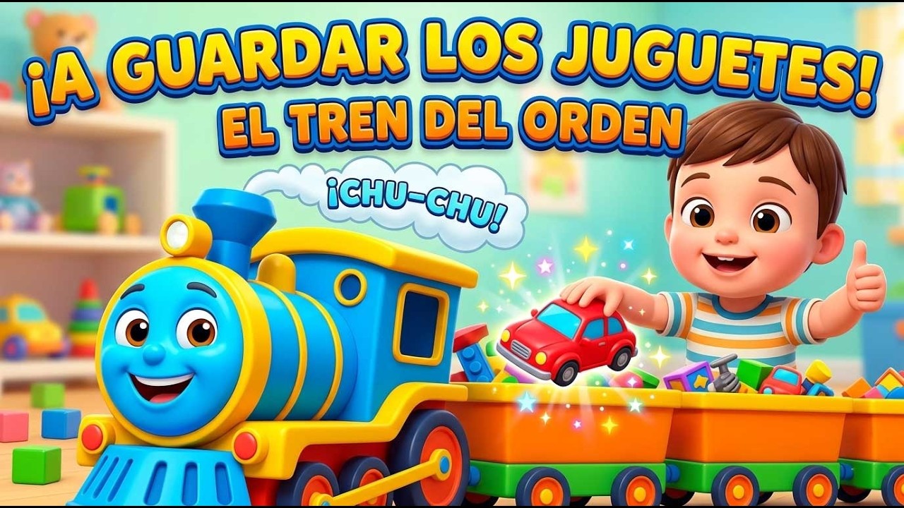 🚂 El Tren del Orden: 💥Canción para RECOGER LOS JUGUETES Cantando 🧸 (¡Funciona!) Kids Toys