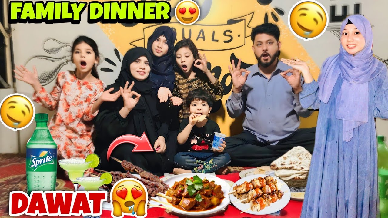Hum Gaye Special 😍 Family Dinner 🤤😋 Pe | Family Dinner Date🤩🥳 Vlog ft.@Karachi Ki Ladki Vlogs