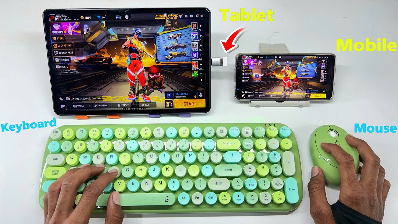 Keyboard or mouse connect in mobile and tablet and gaming