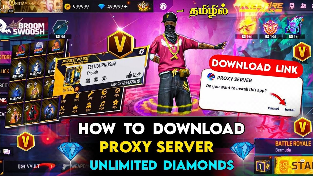 HOW TO DOWNLOAD PROXY SERVER IN FREE FIRE 💯😱🔥| FREE FIRE PROXY SERVER | PROXY SERVER FREE FIRE TAMIL