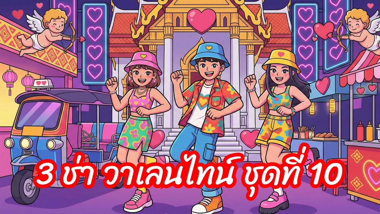 [ชุดที่ 10] รวมเพลง 3 ช่า วาเลนไทน์  - แดนซ์โจ๊ะๆ มันส์รับวันแห่งความรัก 2026