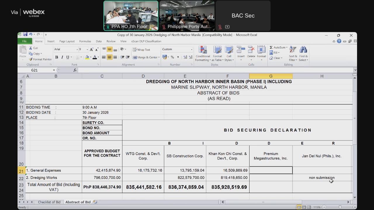 HO-BAC-EP No. 011-2026 BAC Meeting (Opening of Bids)