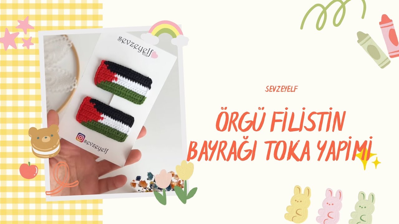 #105 ÖRGÜ FİLİSTİN TOKA-BROŞ TARİFİ